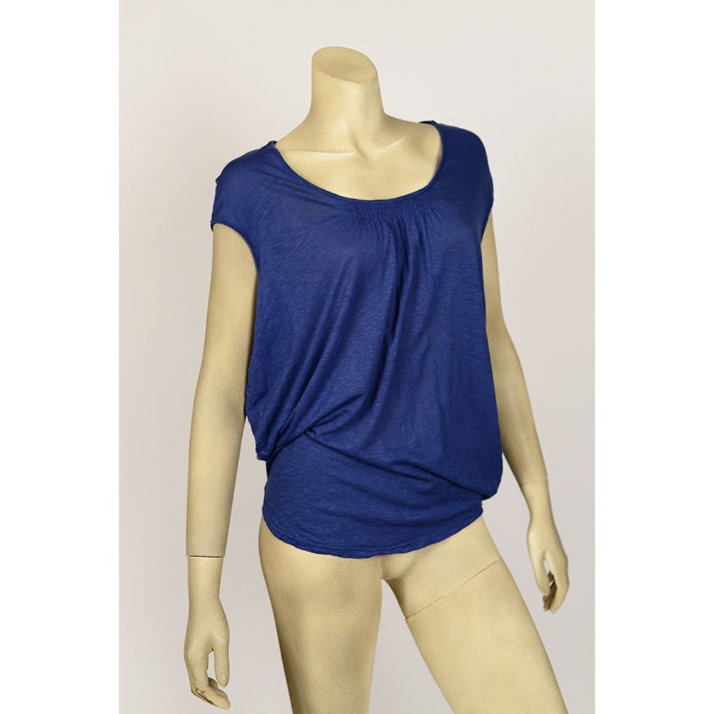 ELLA MOSS BLUE KNIT TOP SZ SMALL